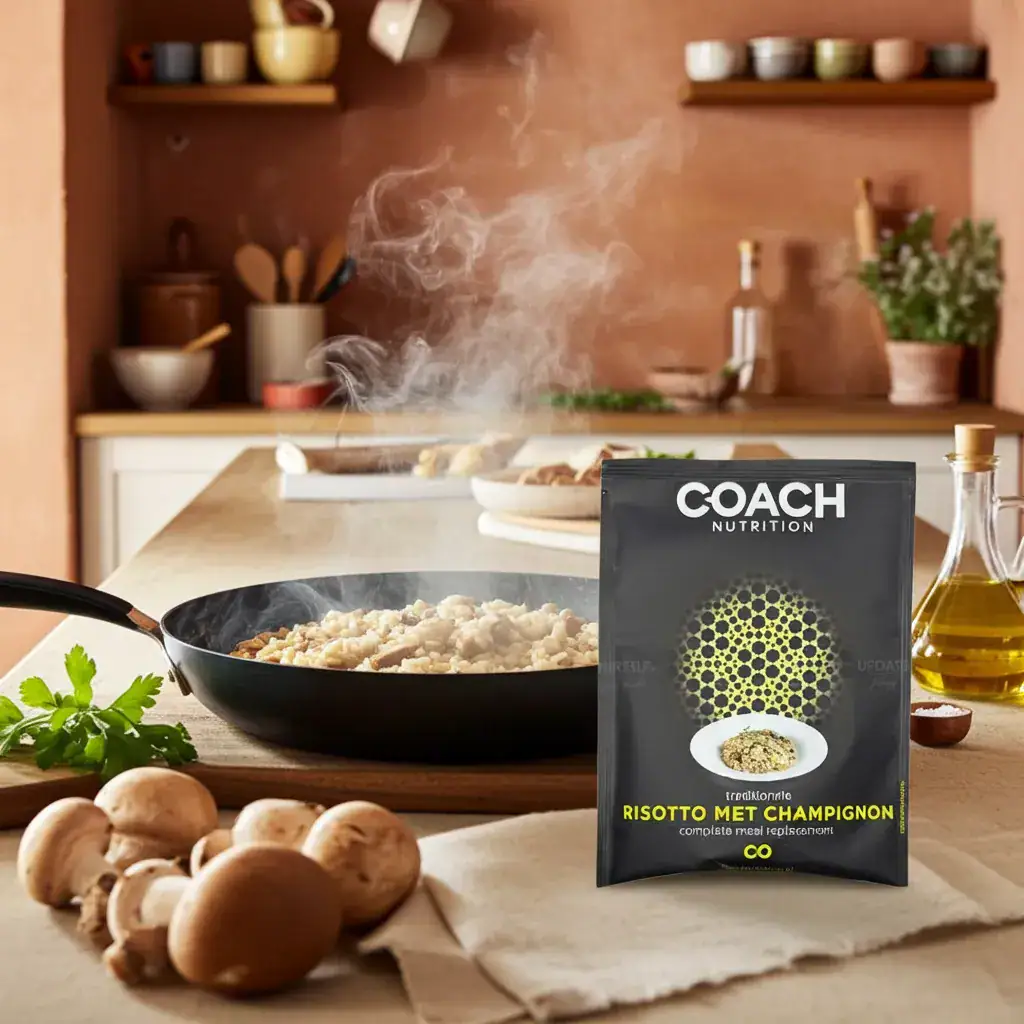 Coach Nutrition bij UPDATE YOURSELF Risotto champignons
