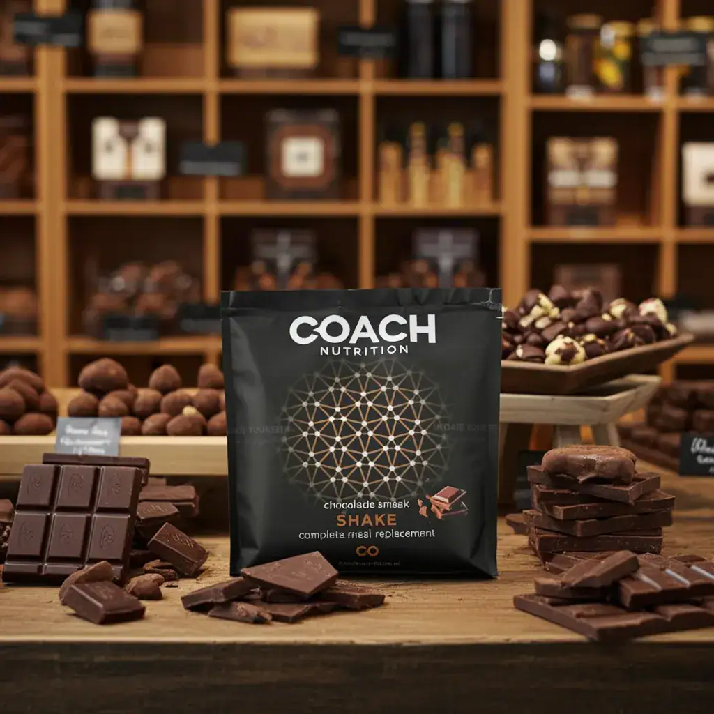 Coach Nutrition bij UPDATE YOURSELF chocolade shake