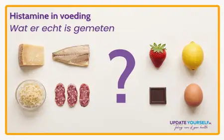 Histamine in voeding, wat is er nou echt gemeten. Artikel van Arjen van UPDATE YOURSELF